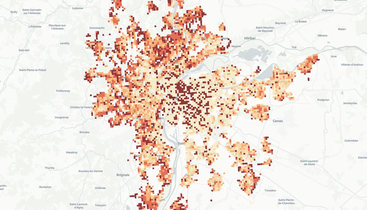 Cycling road safety risk map